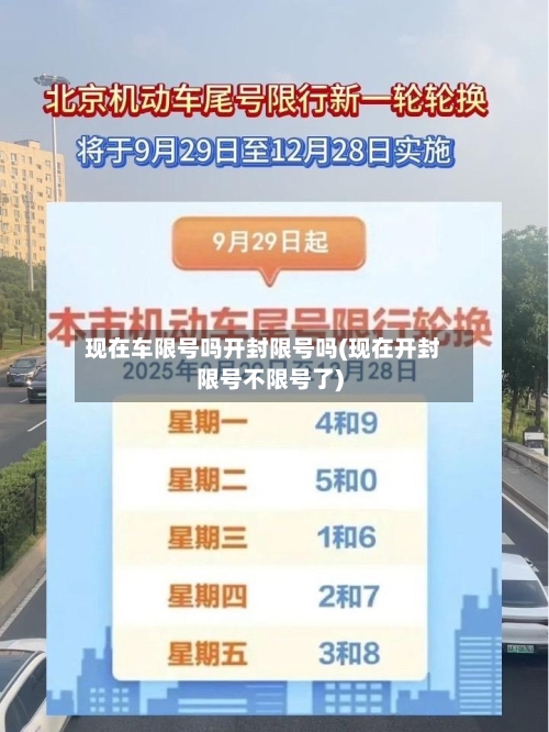 现在车限号吗开封限号吗(现在开封限号不限号了)
