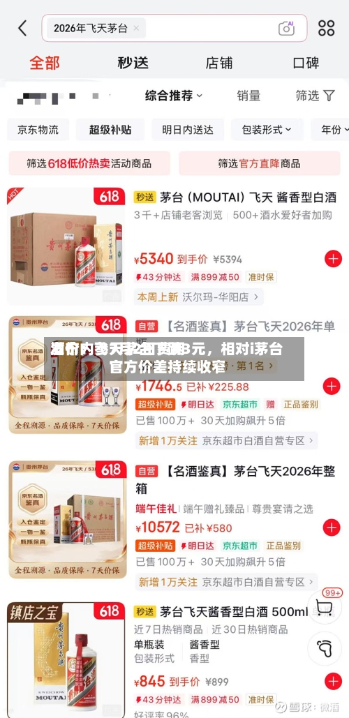 酒价内参7月2日费用发布：飞天茅台下跌3元，相对i茅台官方价差持续收窄