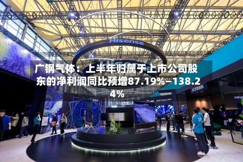 广钢气体：上半年归属于上市公司股东的净利润同比预增87.19%—138.24%