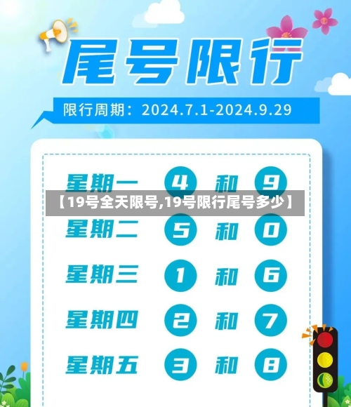 【19号全天限号,19号限行尾号多少】