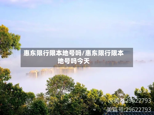 惠东限行限本地号吗/惠东限行限本地号吗今天