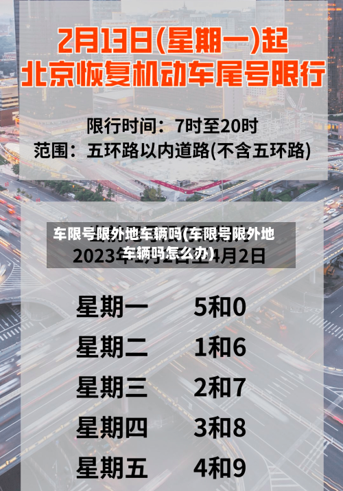 车限号限外地车辆吗(车限号限外地车辆吗怎么办)