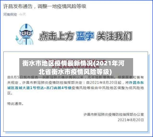 衡水市地区疫情最新情况(2021年河北省衡水市疫情风险等级)