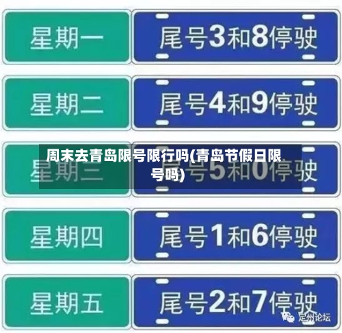 周末去青岛限号限行吗(青岛节假日限号吗)