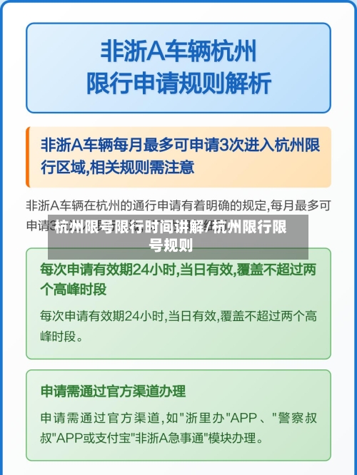杭州限号限行时间讲解/杭州限行限号规则