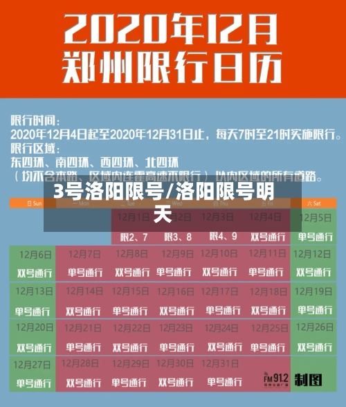 3号洛阳限号/洛阳限号明天