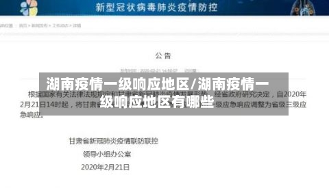 湖南疫情一级响应地区/湖南疫情一级响应地区有哪些