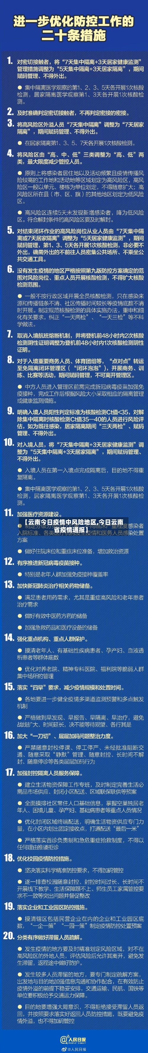 【云南今日疫情中风险地区,今日云南省疫情通报】
