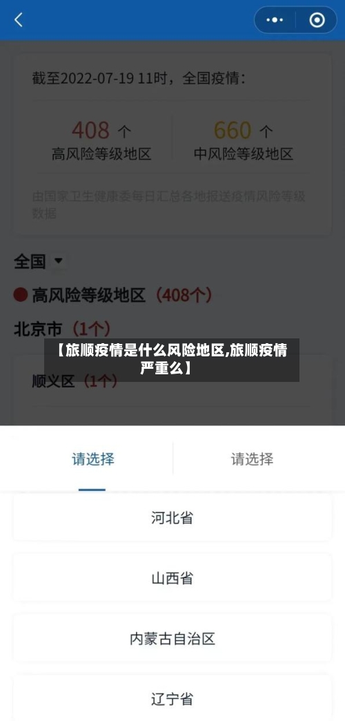 【旅顺疫情是什么风险地区,旅顺疫情严重么】