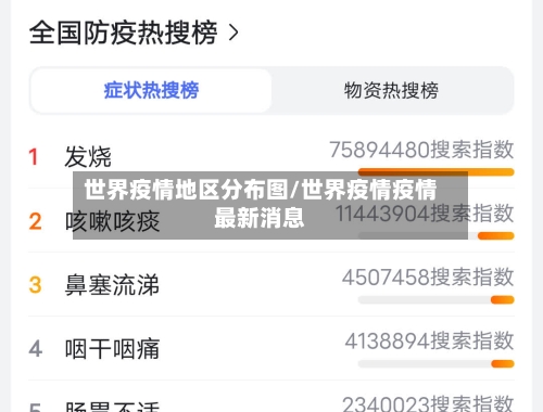 世界疫情地区分布图/世界疫情疫情最新消息