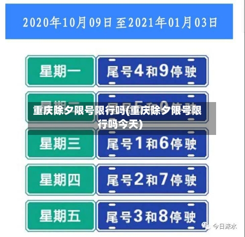 重庆除夕限号限行吗(重庆除夕限号限行吗今天)