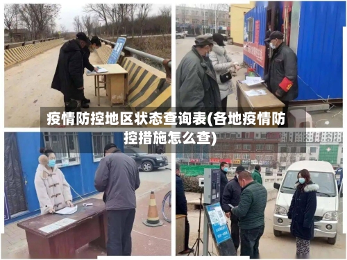 疫情防控地区状态查询表(各地疫情防控措施怎么查)