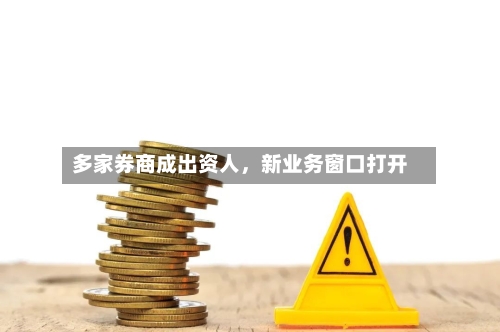 多家券商成出资人，新业务窗口打开