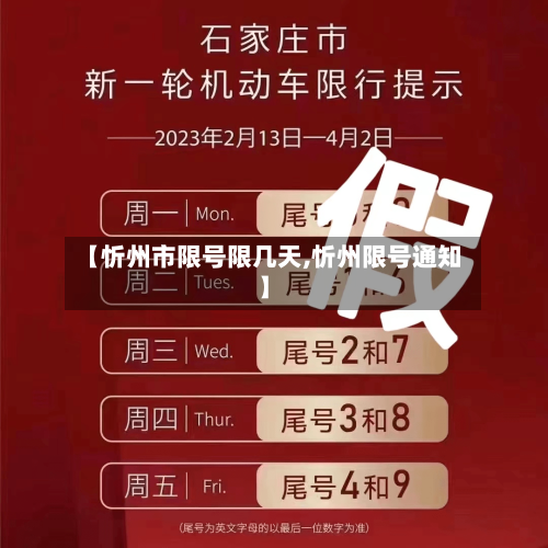 【忻州市限号限几天,忻州限号通知】