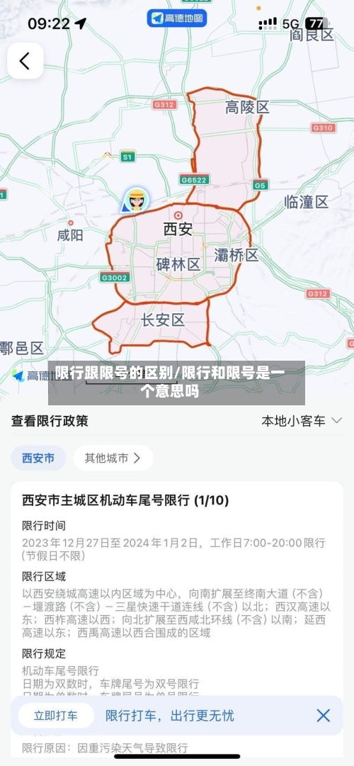 限行跟限号的区别/限行和限号是一个意思吗