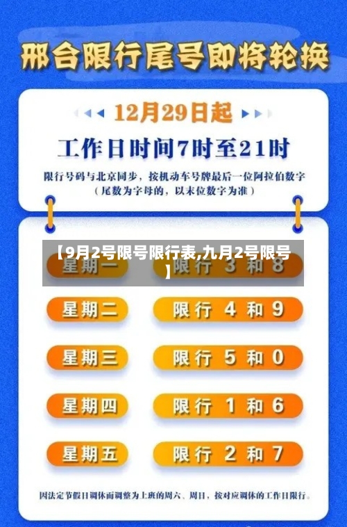 【9月2号限号限行表,九月2号限号】