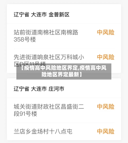 【疫情高中风险地区界定,疫情高中风险地区界定最新】