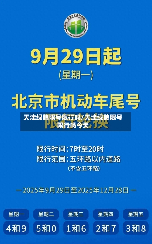 天津绿牌限号限行吗/天津绿牌限号限行吗今天