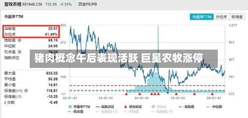 猪肉概念午后表现活跃 巨星农牧涨停