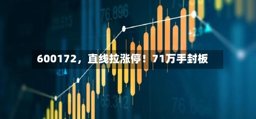 600172，直线拉涨停！71万手封板