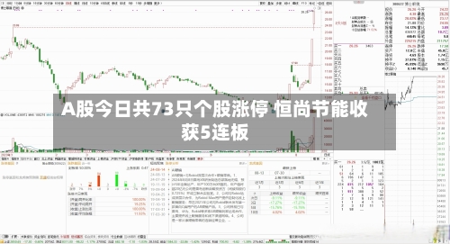 A股今日共73只个股涨停 恒尚节能收获5连板