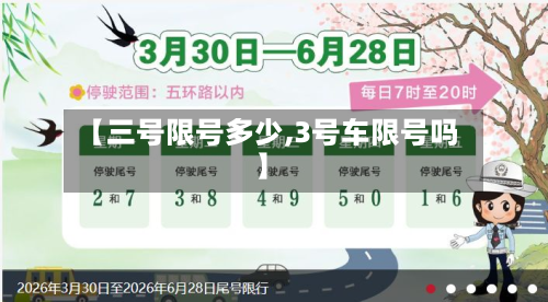 【三号限号多少,3号车限号吗】