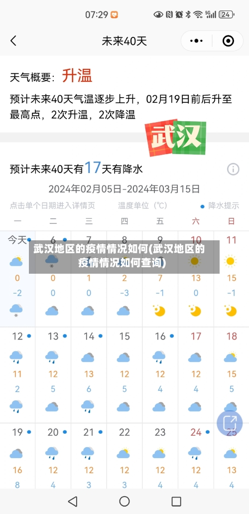 武汉地区的疫情情况如何(武汉地区的疫情情况如何查询)