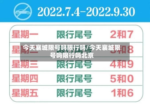 今天襄城限号吗限行吗/今天襄城限号吗限行吗北京
