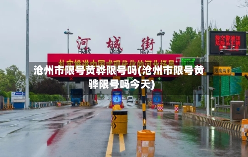 沧州市限号黄骅限号吗(沧州市限号黄骅限号吗今天)