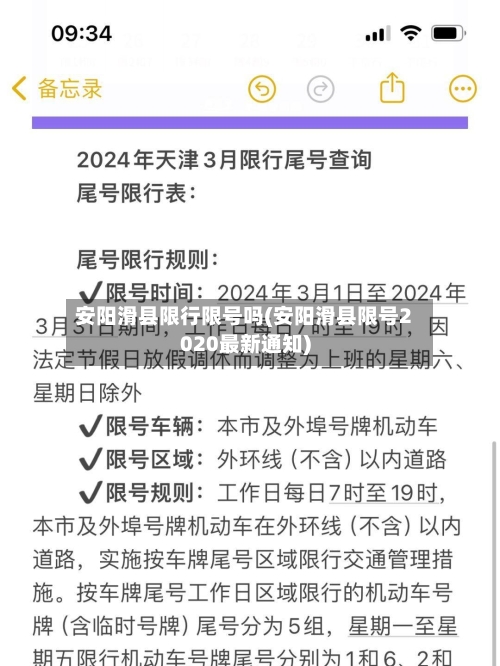 安阳滑县限行限号吗(安阳滑县限号2020最新通知)