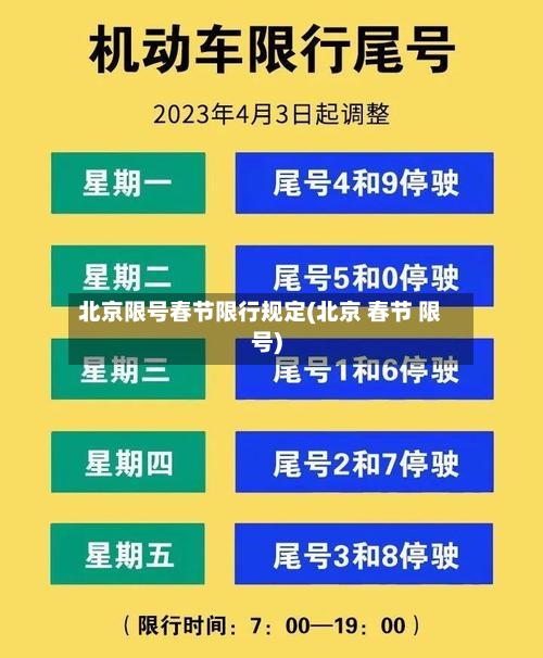 北京限号春节限行规定(北京 春节 限号)