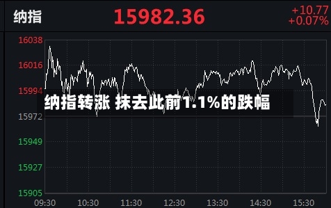 纳指转涨 抹去此前1.1%的跌幅