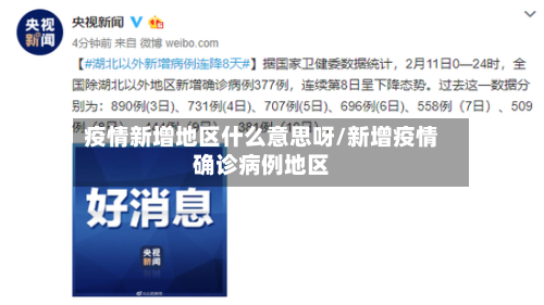 疫情新增地区什么意思呀/新增疫情确诊病例地区