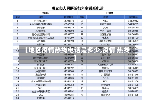 【地区疫情热线电话是多少,疫情 热线】