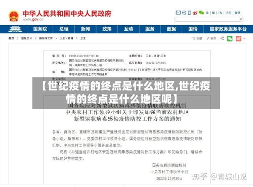 【世纪疫情的终点是什么地区,世纪疫情的终点是什么地区呢】