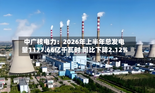 中广核电力:2026年上半年总发电量1177.66亿千瓦时 同比下降2.12%
