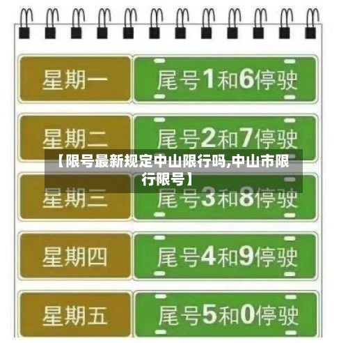 【限号最新规定中山限行吗,中山市限行限号】
