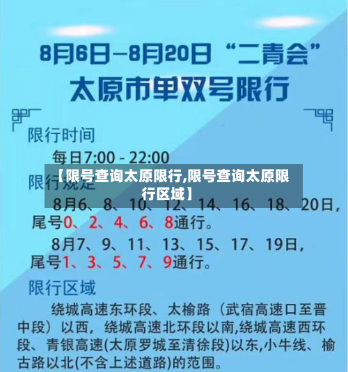 【限号查询太原限行,限号查询太原限行区域】
