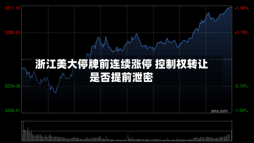 浙江美大停牌前连续涨停 控制权转让是否提前泄密
