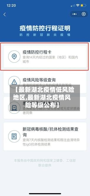 【最新湖北疫情低风险地区,最新湖北疫情风险等级公布】
