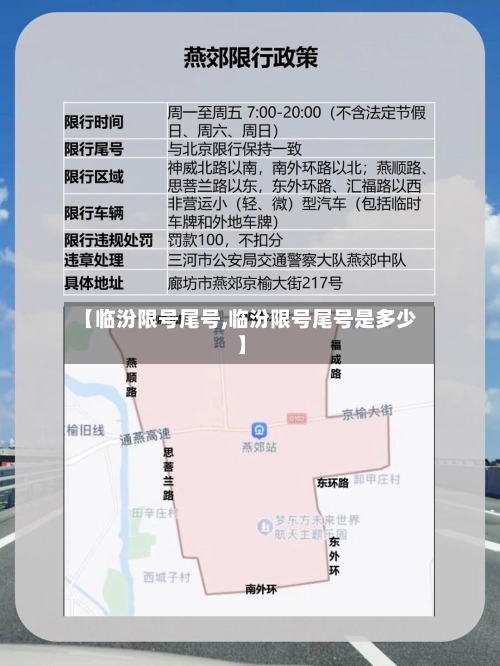 【临汾限号尾号,临汾限号尾号是多少】