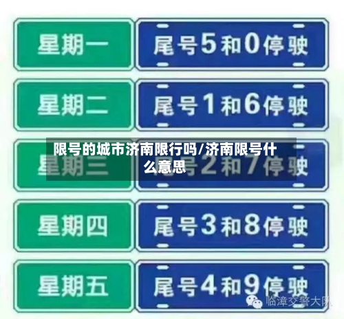 限号的城市济南限行吗/济南限号什么意思
