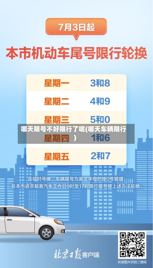 哪天限号不好限行了呢(哪天车辆限行)