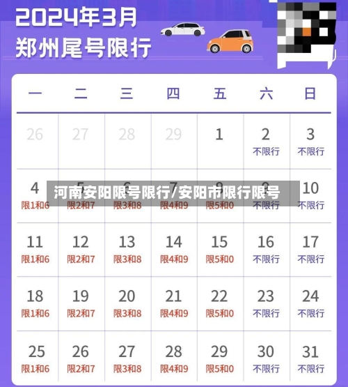 河南安阳限号限行/安阳市限行限号
