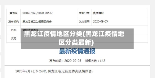 黑龙江疫情地区分类(黑龙江疫情地区分类最新)