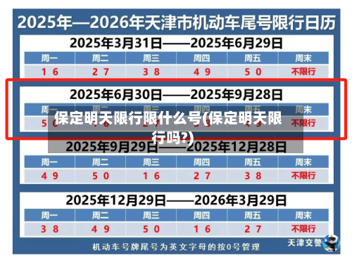保定明天限行限什么号(保定明天限行吗?)