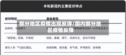 部分地区疫情出现反弹/国内部分地区疫情反弹