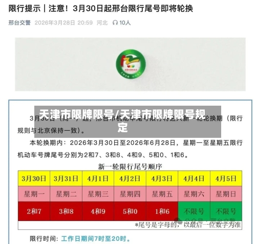 天津市限牌限号/天津市限牌限号规定