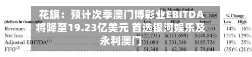 花旗：预计次季澳门博彩业EBITDA将降至19.23亿美元 首选银河娱乐及永利澳门-第1张图片