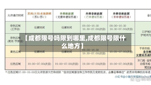 【成都限号吗限到哪里,成都限号限什么地方】